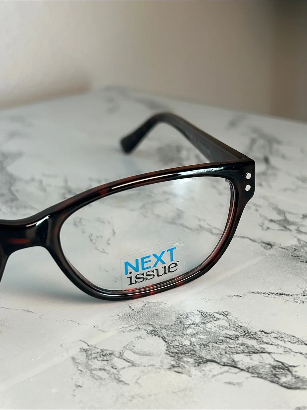 Next Issue AN 189 Tortoise Rectangular Eyeglass Frames 55-16-145 New with Tags